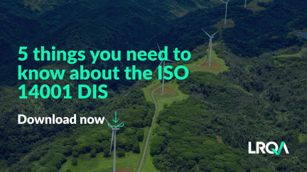 image introducing top 5 things clients need to know about the iso 14001 update