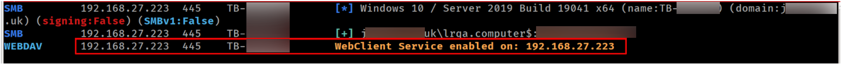 Checking WebDAV service status